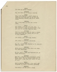 Moe Howard's 9pp. Script of the ''Bert Wheeler Act'' From the Texaco Star Theater Starring Milton Berle, From 1948 -- 8.5'' x 11'' -- Very Good